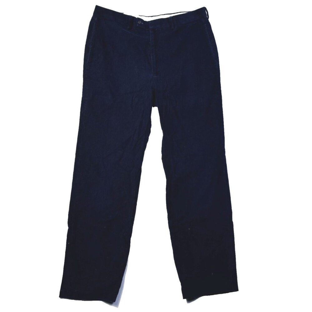 Polo Ralph Lauren Corduroy Pants Mens 34x32 Navy Blue Classic Fit Casual Preppy